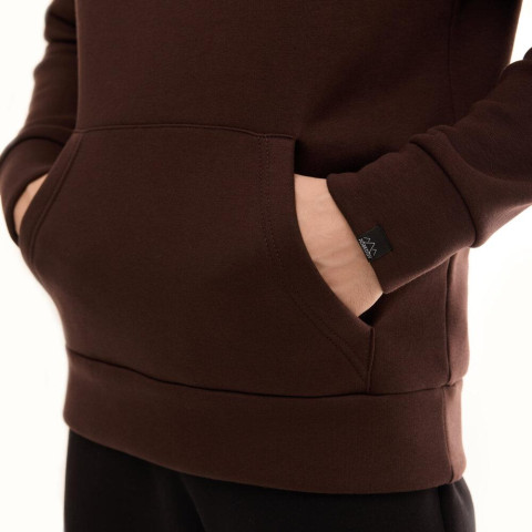 Худі Pobedov 008 ЗИМА Шоколадний