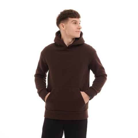 Худі Pobedov 008 ЗИМА Шоколадний