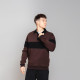 Джемпер Pobedov Dual з коміром Шоколадно-чорний