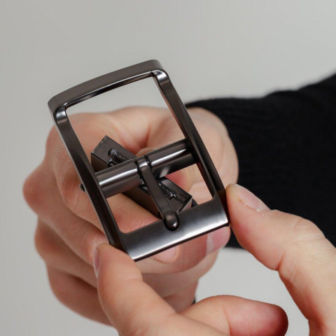 Ремінь Pobedov Leather Belt Чорний