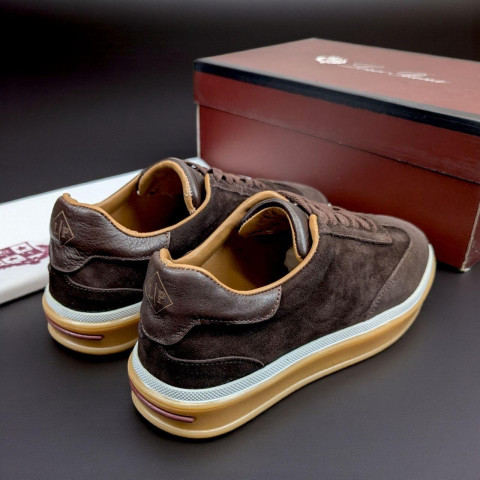 Кеди Loro Piana натуральна замша ШОКОЛАД Snik001