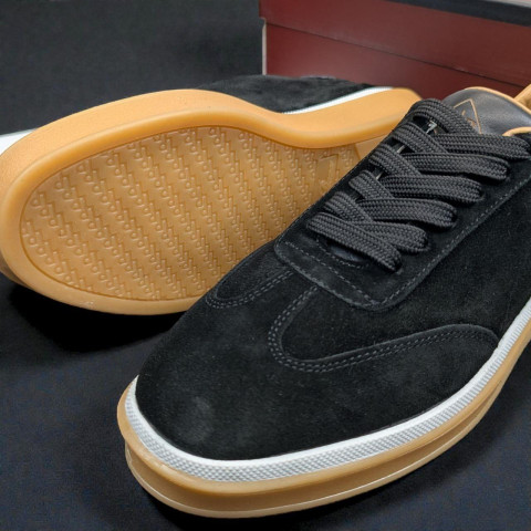 Кеди Loro Piana натуральна замша ЧОРНИЙ Snik001