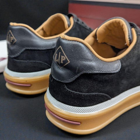 Кеди Loro Piana натуральна замша ЧОРНИЙ Snik001