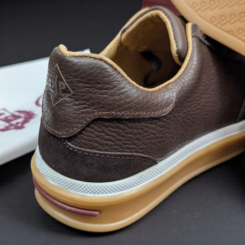 Кеди Loro Piana натуральна шкіра/замша ШОКОЛАД Snik002