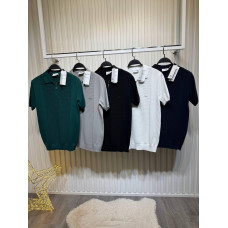 Поло на змійку трикотаж LACOSTE POL011