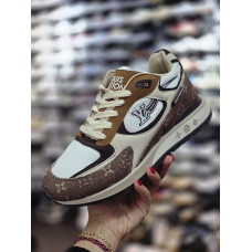 Кросовки снікерси LOUIS VUITTON біло-коричневі Snik004