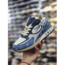 Кросовки снікерси LOUIS VUITTON біло-сині Snik004