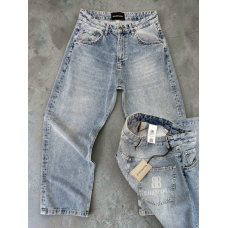 Джинси баггі / baggy BALENCIAGA блакитний Jn008