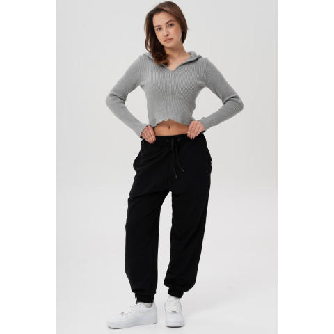 Жіночі Легкі Трикотажні Демісезонні Спортивні Штани Джогери Without Runer Black