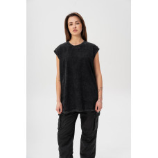 Жіноча Виварена Вінтажна Спортивна Майка Without Dante Black