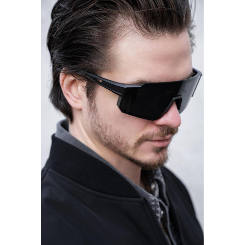 Чоловічі Стильні Сонцезахисні Поляризаційні Окуляри Without Visor Black