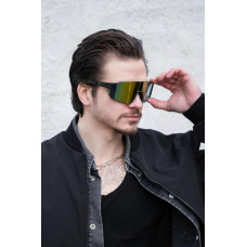 Чоловічі Стильні Сонцезахисні Поляризаційні Окуляри Without Visor Black&Yellow