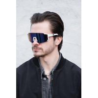 Чоловічі Стильні Сонцезахисні Поляризаційні Окуляри Without Visor White&Purple