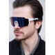 Чоловічі Стильні Сонцезахисні Поляризаційні Окуляри Without Visor White&Purple