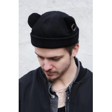 Чоловіча Кепка Докер З Вушками Without Monarch Black