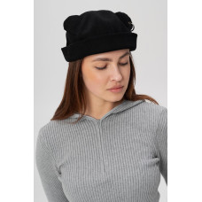 Жіноча Кепка Докер З Вушками Without Monarch Black