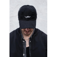 Чоловіча Рвана Кепка Бейсболка Тракер Without Asher Black