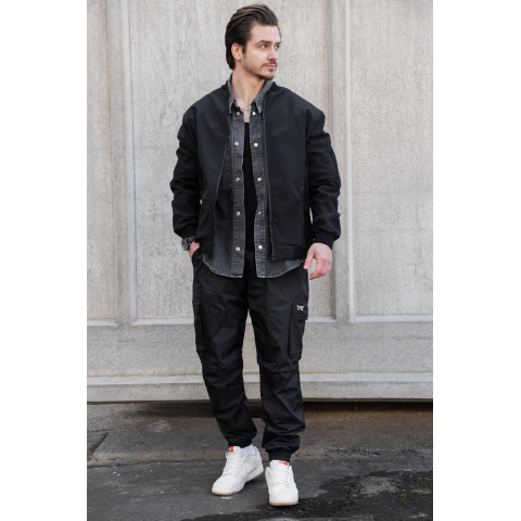 Чоловічі Штани Карго Із Плащівки Without Vader Reflective Black