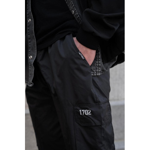 Чоловічі Штани Карго Із Плащівки Without Vader Reflective Black