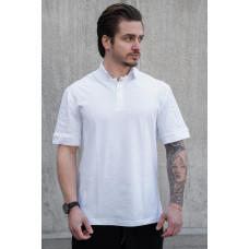 Мужская футболка Поло С Пуговицами Тенниска Without Polo White
