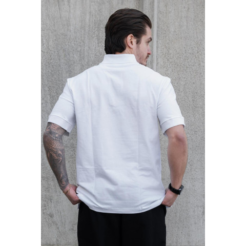 Мужская футболка Поло С Пуговицами Тенниска Without Polo White