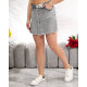 Шорти - спідниця, арт. 7073, сірий