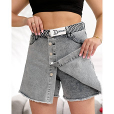 Шорти - спідниця, арт. 7073, сірий