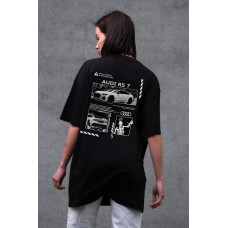 Жіноча Оверсайз Футболка Without З Принтом Audi RS7 Black
