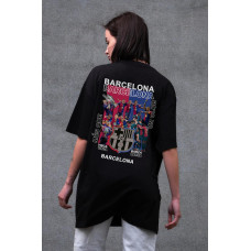Жіноча Оверсайз Футболка Without З Принтом Barcelona Black