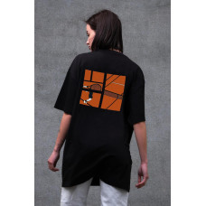 Жіноча Оверсайз Футболка Without З Принтом Cort Black