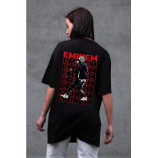Жіноча Оверсайз Футболка Without З Принтом Eminem Black