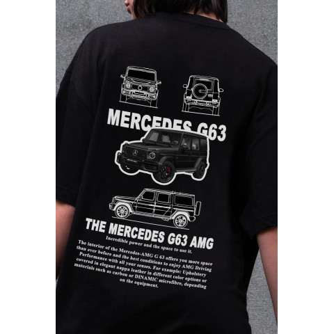 Жіноча Оверсайз Футболка Without З Принтом G63 Black