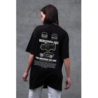 Жіноча Оверсайз Футболка Without З Принтом G63 Black