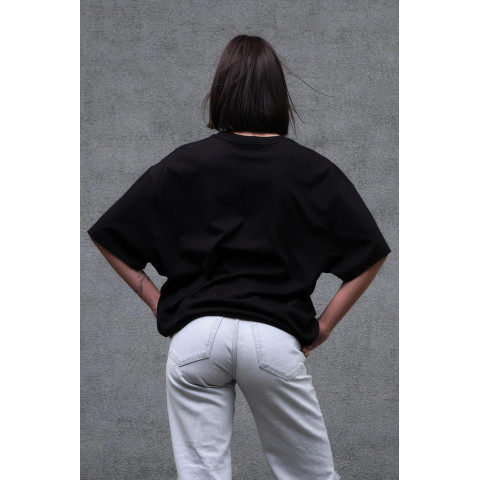 Жіноча Оверсайз Футболка Without З Принтом Hellfire Club Black