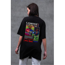 Жіноча Оверсайз Футболка Without З Принтом Lamine Yamal Black