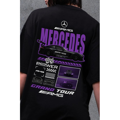 Жіноча Оверсайз Футболка Without З Принтом Mercedes Black