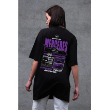 Жіноча Оверсайз Футболка Without З Принтом Mercedes Black