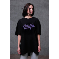 Жіноча Оверсайз Футболка Without З Принтом Milfa Black