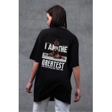 Жіноча Оверсайз Футболка Without З Принтом Muhammad Ali Black