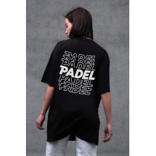 Жіноча Оверсайз Футболка Without З Принтом Padel Black