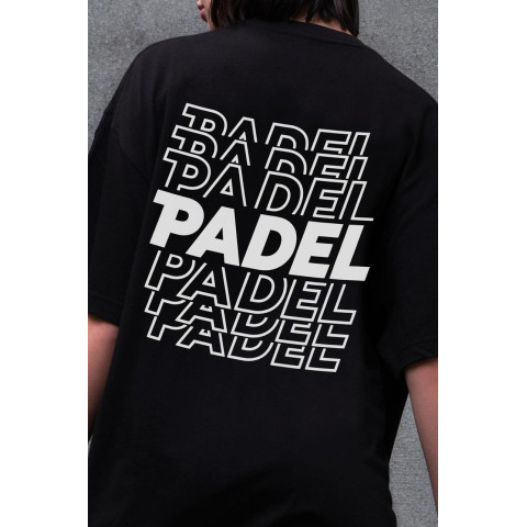 Жіноча Оверсайз Футболка Without З Принтом Padel Black