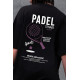Жіноча Оверсайз Футболка Without З Принтом Padel Tennis Black