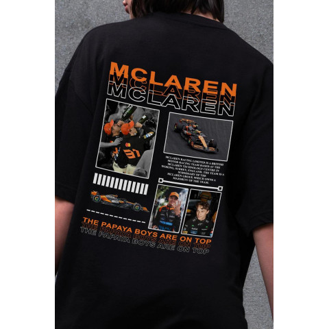 Жіноча Оверсайз Футболка Without З Принтом Papaya Boys McLaren Black
