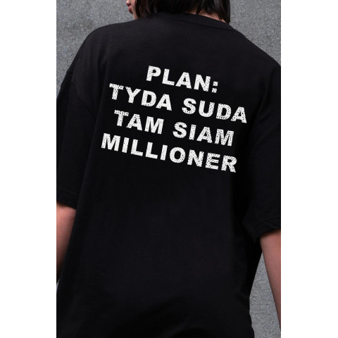 Жіноча Оверсайз Футболка Without З Принтом Plan Black