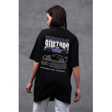 Жіноча Оверсайз Футболка Without З Принтом Porsche Black