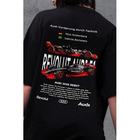 Жіноча Оверсайз Футболка Without З Принтом Revolut Audi Black