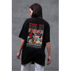 Жіноча Оверсайз Футболка Without З Принтом Spider-Man Black