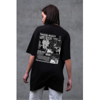 Жіноча Оверсайз Футболка Without З Принтом Travis Black