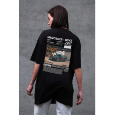 Жіноча Оверсайз Футболка Without З Принтом W124 Mercedes-Benz Black