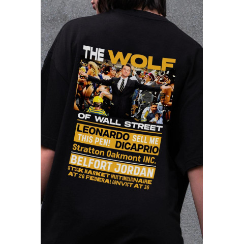 Жіноча Оверсайз Футболка Without З Принтом Wolf Black